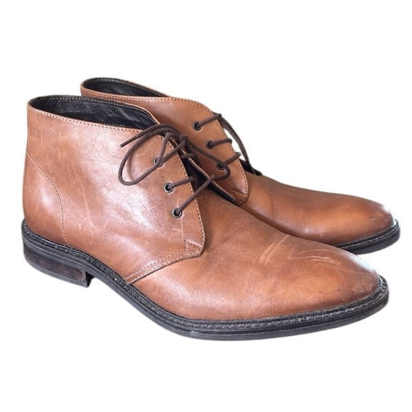 Alfani Lombard Brown Leather Chukka‎ Boots Size 11M - Picture 1 of 10